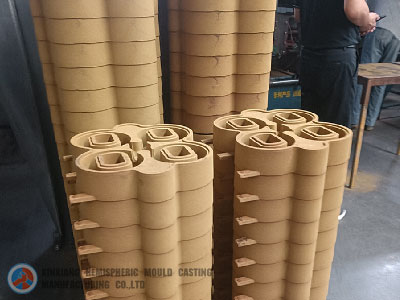 Precoated sand shell mold box 6